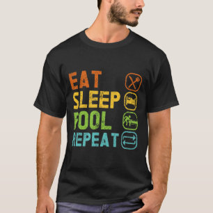 Camiseta Coma a Piscina de latência Repetir o Piscina do jo