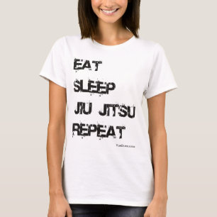 Camiseta Coma a repetição de Jiu Jitsu do sono
