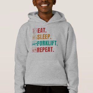 CAMISETA COMA A REPETIÇÃO DO FORKLIFT DE SONO - OPERADOR 