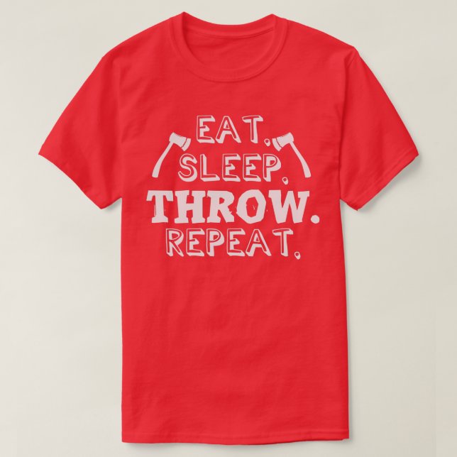 Camiseta Coma A Repouso Repetir Ax Eixos de Atiras 1 (Frente do Design)