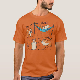 Camiseta Coma a roda do sono Repetir o Bicicleta Engraçado