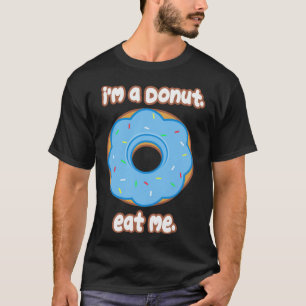 Camiseta Coma a Rosquinha comida de aniversário do arco-íri