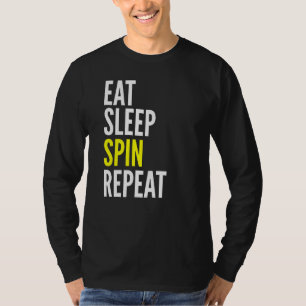 Camiseta Coma a rotação do sono Repetir a rotação do esport