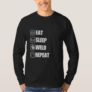Camiseta Coma a solda do sono Repetir citação engraçada