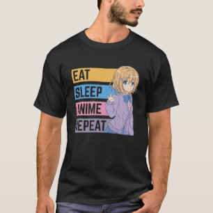 Camiseta Coma animação do sono, anime Otaku Kawaii engraçad