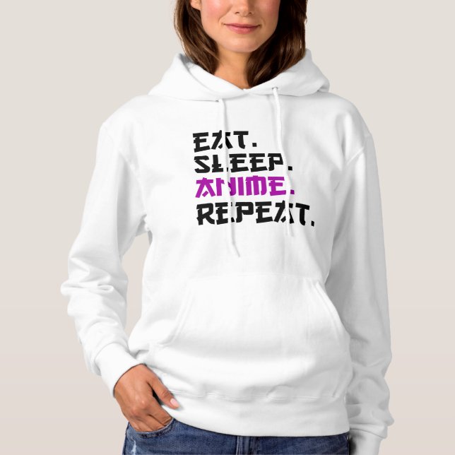 Camiseta Coma Anime Dormir Repetir   (Frente)