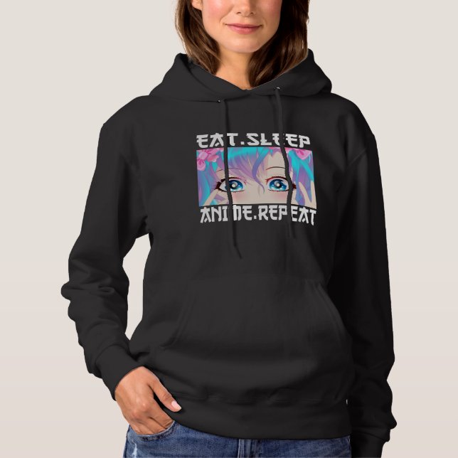 Camiseta Coma Anime Dormir Repetir   (Frente)
