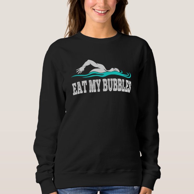 Camiseta Coma As Minhas Bolas Nadando Equipe Nadadora Homen (Frente)