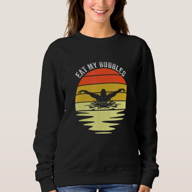 Camiseta Coma As Minhas Bolhas Para O Nadador Da Equipe Da  (Frente)