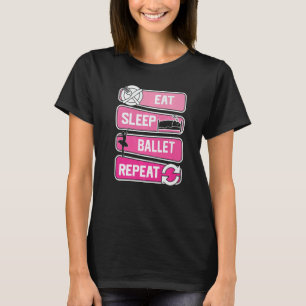 Camiseta Coma Balé De Sono Repete Ballerina Love To Dance B