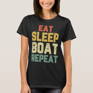 Camiseta Coma Barco Dormir Repita Pesca Embarcação Vela Bar