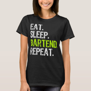 Camiseta Coma Bartender Bartender Bartender Bartendente Eng