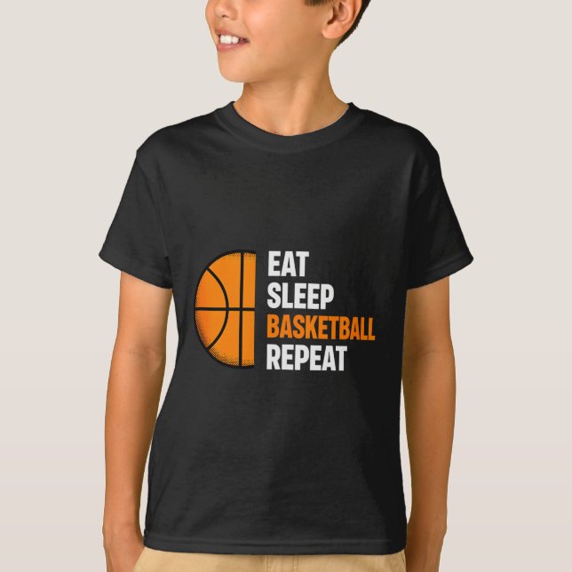 Camiseta Coma Basquete Sono Repita Tanque de Amante de Basq (Frente)
