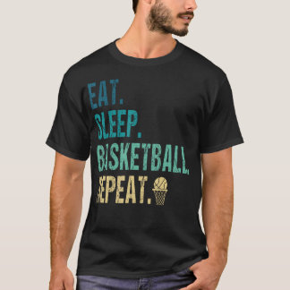 Camiseta Coma Basquetebol Dormir Repetir Basquetebol