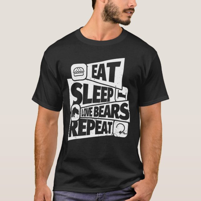 Camiseta Coma Bears Love Bears Repete Bears (Frente)