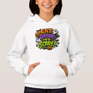 Camiseta Coma, Beba e Seja Assustador Arte de Quadrinhos de