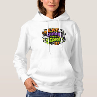 Camiseta Coma, Beba e Seja Assustador Arte de Quadrinhos de