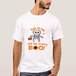 Camiseta Coma, Beba E Seja Assustadoramente Divertido e Sin