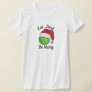 Camiseta Coma, beba e seja feliz Papais noeis de piquenique