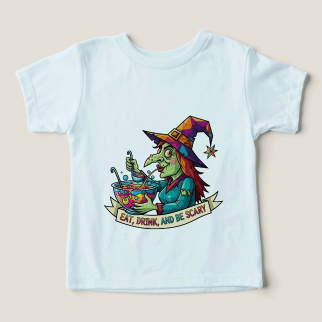 CAMISETA COMA, BEBE E SEJA ASSUSTADOR (Design frontal)