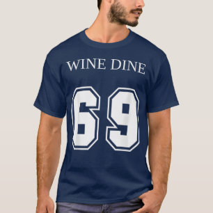 Camiseta Coma Bebida 69 (Frente e Verso) Diversão - vintage