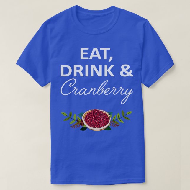 Camiseta Coma Bebida Cranberry (Frente do Design)