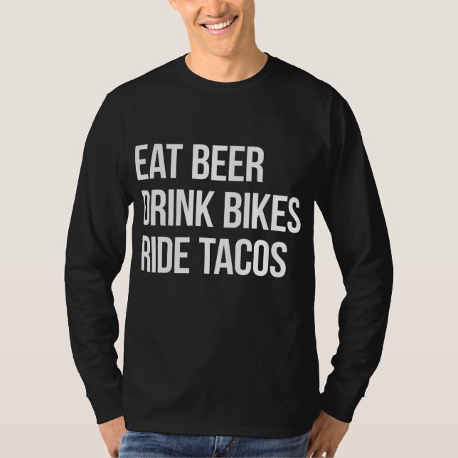 Camiseta Coma Beer Beba Tacos De Carro (Frente)