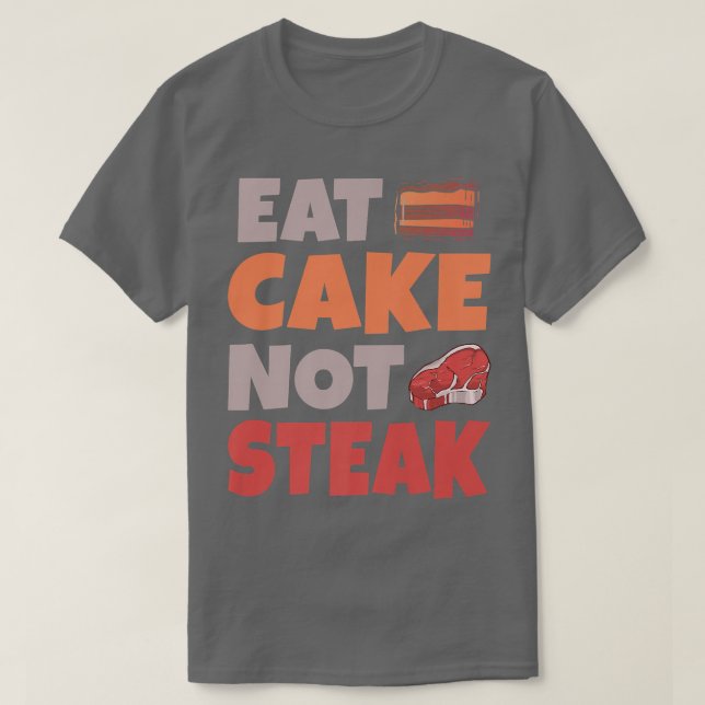Camiseta Coma Bolo Não Banho De Cabra Vegetariano (Frente do Design)