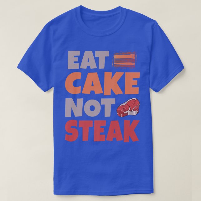 Camiseta Coma Bolo Não Banho De Cabra Vegetariano (Frente do Design)