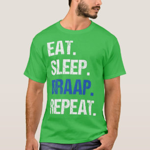 Camiseta Coma braçadeira do sono Repetir Diafragma Engraçad