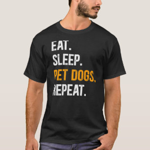 Camiseta Coma Cachorros de Pet Repetição Proprietário de Ca