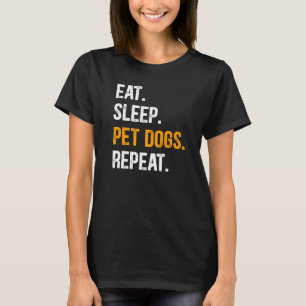 Camiseta Coma Cachorros de Pet Repetição Proprietário de Ca