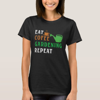 Camiseta Coma Café Jardinagem Repita Jardinagem