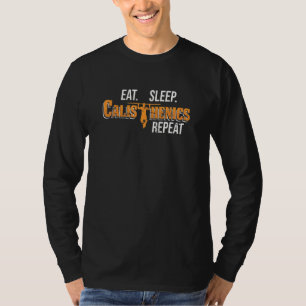 Camiseta Coma Calistênicos do Sono Repetem Pullup Street Wo