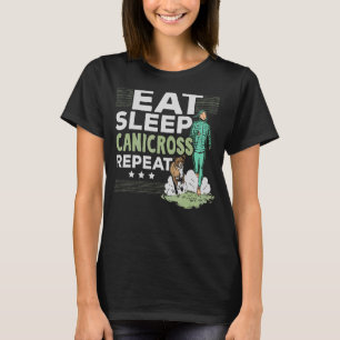Camiseta Coma Câncer Em Curso Repetir Cachorro Em Execução