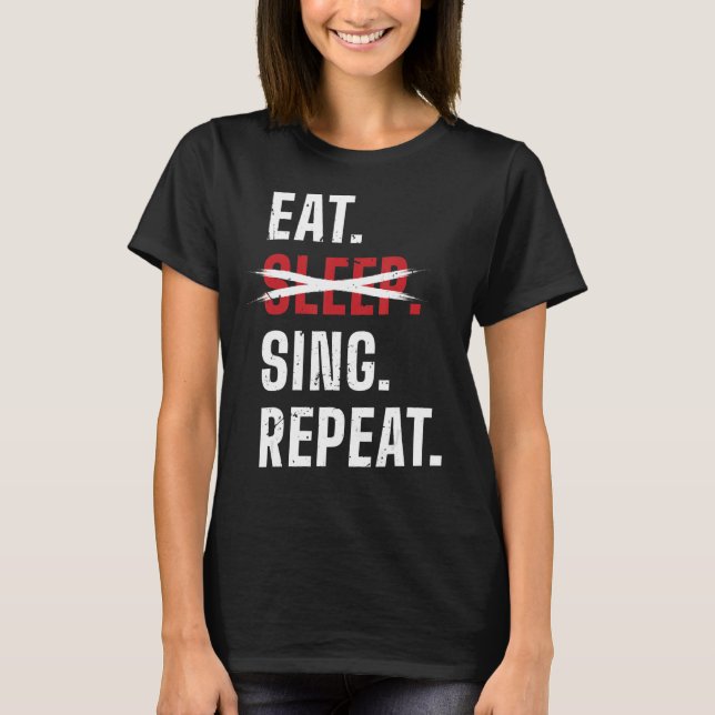 Camiseta Coma Cantora de Ópera Repetitiva Sing Sing (Frente)