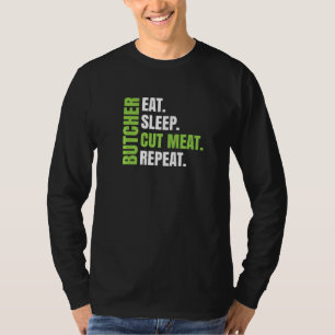 Camiseta Coma Carne Cortada De Sono Repetindo Para Carnicei