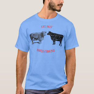 Camiseta Coma Carne de Bovino Norte Carolina