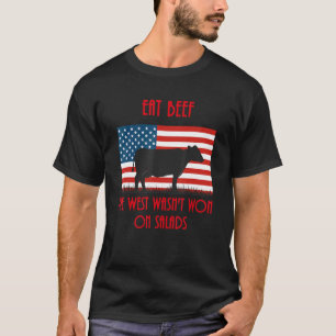 Camiseta Coma Carne o Oeste não foi conquistado com saladas