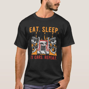 Camiseta Coma Carros de Correção de Suspensão Repetir Autom