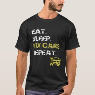 Camiseta Coma Carros de Correção de Suspensão Repetir Autom