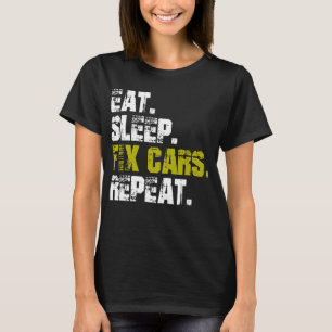 Camiseta Coma Carros de Correção de Suspensão Repetir Mecân