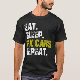 Camiseta Coma Carros de Correção de Suspensão Repetir Mecân