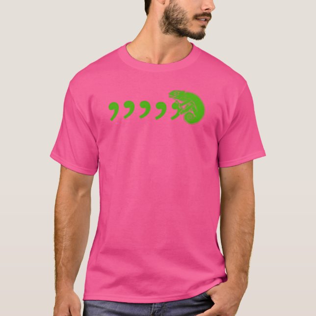 Camiseta Coma Chameleon engraçado (Frente)