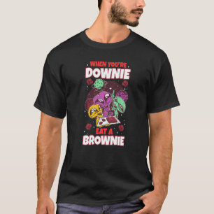 Camiseta Coma Chocolate Alienígena Brownie Espaço Extraterr