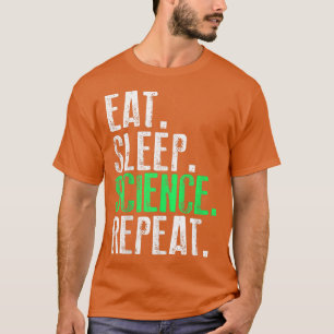 Camiseta Coma Ciência do Sono Repetir Engraçado