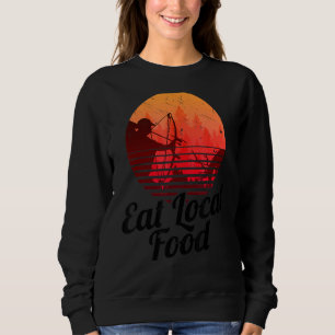 Camiseta Coma Comida local Bowhun Retro Hunter 80s