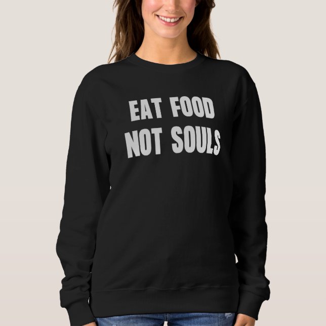 Camiseta Coma Comida Não Almas Defesa dos Direitos dos Anim (Frente)