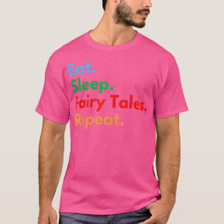Camiseta Coma Conversações de Fada do Sono Repetir para Pal