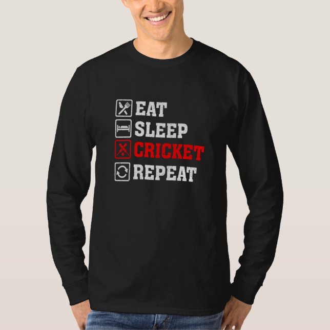 Camiseta Coma Cricket Repetit Cricket Retro Vintage Pla (Frente)